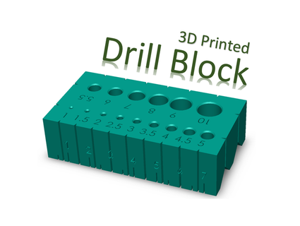 cheap simple drilling guide drill block samuelrilling 3d print model - Mito3D