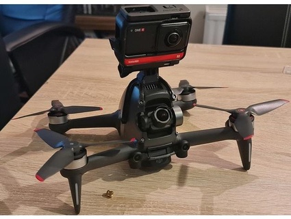 dji fpv Drohne gopro Aktion Nocken montieren infy666 3d print model - Mito3D