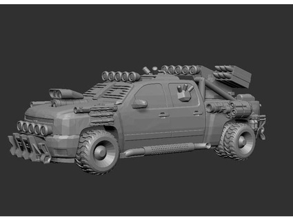 gaslands apocalypse séries 2 camion rkxone 3d print model - Mito3D