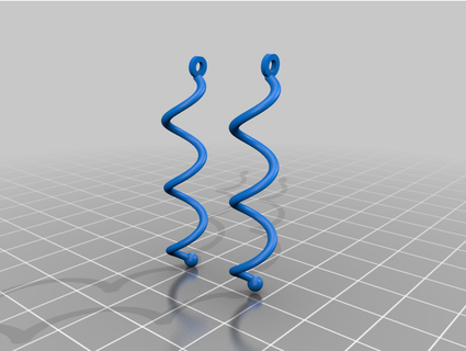 ear rings jdraper 3d print model - Mito3D