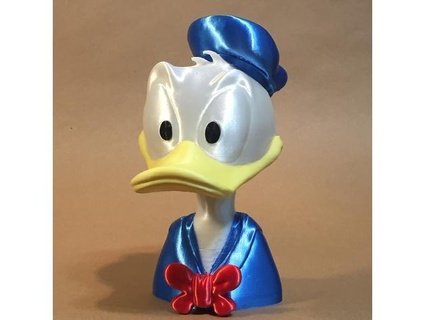 Donald ördek çift renk hızlı tost 3d print model - Mito3D