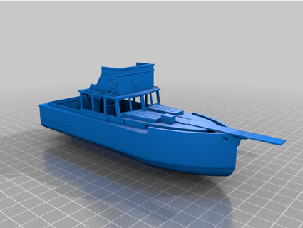 remastered Orca Boot Kiefer orcajawsboat 3d print model - Mito3D