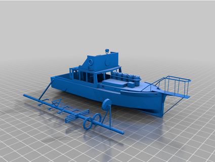orca barca mascelle orcajawsboat 3d print model - Mito3D