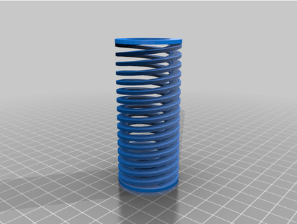 paramétrique ressorts Personnaliser dimensions torsion nombre bobines chriskoss 3d print model - Mito3D