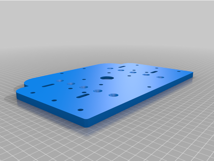 dof reality wheel base plate savagerabbit 3d print model - Mito3D