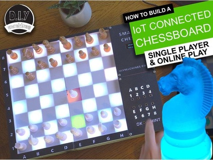 super smart chessboard play online raspberry pi diy machines 3d print model - Mito3D