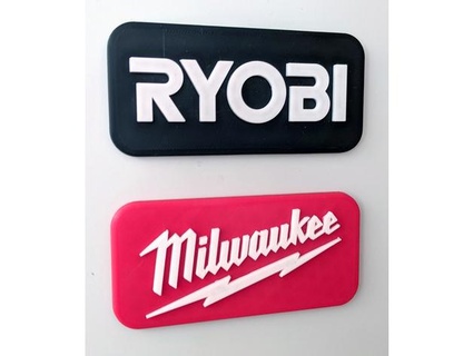 Milwaukee Logo Typenschild ky official jk 3d print model - Mito3D