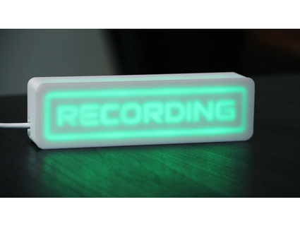daw controlled wifi recording sign jakesmd 3d print model - Mito3D