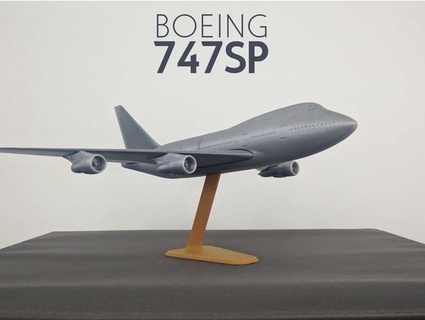 Boeing 747sp 1 200 clerc 3d print model - Mito3D