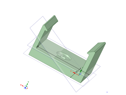 suporte ikea omlopp conduziu luminária telemática 3d print model - Mito3D