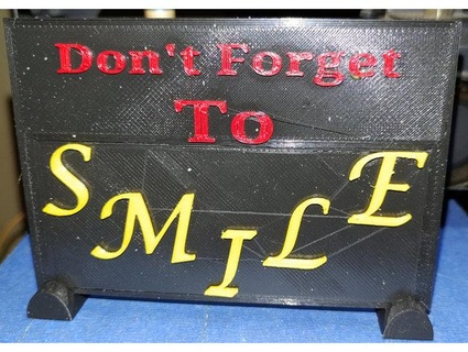 smile plaque eric5093 3d print model - Mito3D