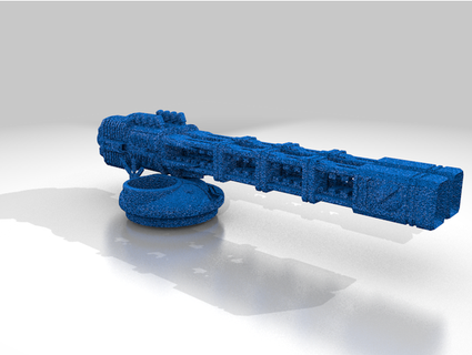 spazio comunista squalo serbatoio alternato railgun princessleliana 3d print model - Mito3D
