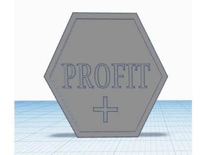 profit loss token billion suns obsidian prime 3d print model - Mito3D