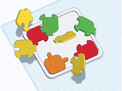 difficile puzzle hellroc 3d print model - Mito3D