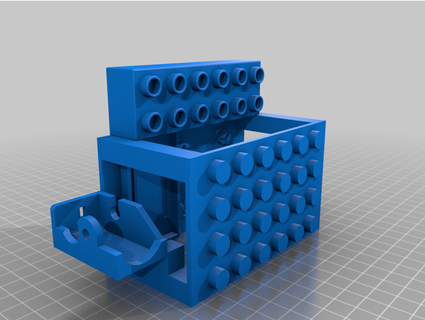 Lego Duplo bot Nodemcu v3 l298n hcsr04 proje güneşi 3d print model - Mito3D