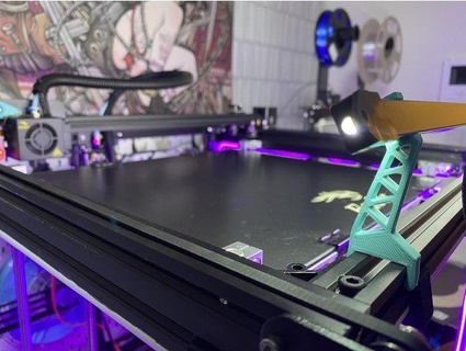 ender-5 plus led bar bracket yutr0n 3d print model - Mito3D