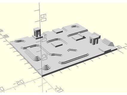 random town square justinsdk 3d print model - Mito3D