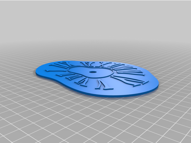 clock dali version2 ornholt 3D print model - Mito3D