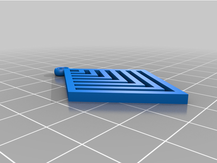 simple earring - fast print loop schnabulation 3d print model - Mito3D