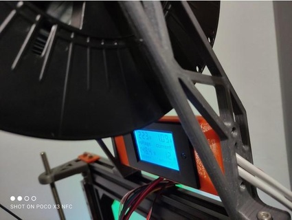 soporte filamento voltimetro skarion 3d print model - Mito3D