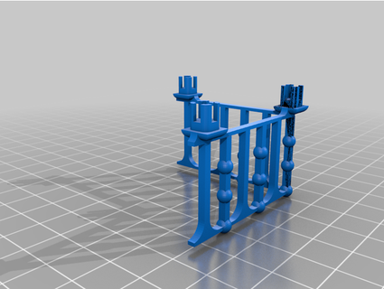 railing corner fomon lekawa 3d print model - Mito3D