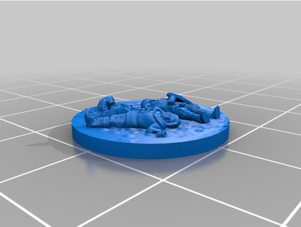 casualty marker hankry 3d print model - Mito3D