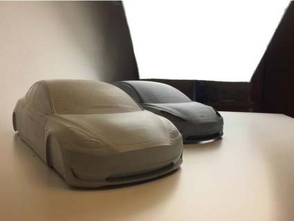 Tesla model 3 1 10 rc eski büyü 3d print model - Mito3D