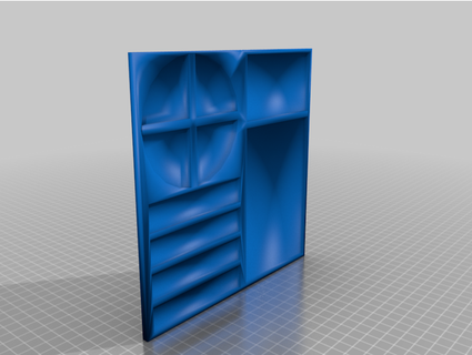 screw organizer plate xp muds 3d print model - Mito3D