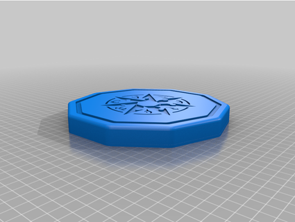 Würfel Box Tablett runden Magnet Löcher Sieder Symbol cjones8504 3d print model - Mito3D