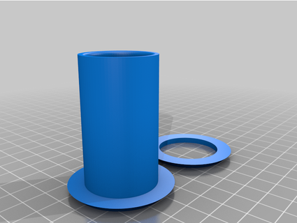 lack enclosure table grommet littleab 3d print model - Mito3D
