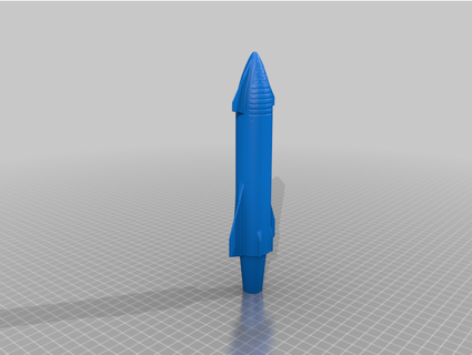 starship tap handle openfly 3d print model - Mito3D