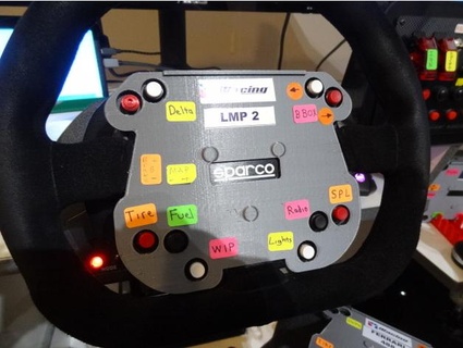 sim racing steering wheel overlay mtsracer 3d print model - Mito3D