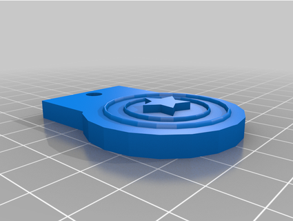 simple cap keychain misterybacon 3d print model - Mito3D