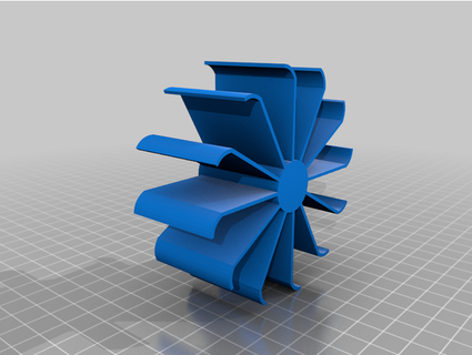 fan blade vertical umer801 3d print model - Mito3D