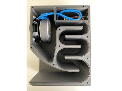 back horn speaker - glue-no-screw remix edi 2k 3d print model - Mito3D