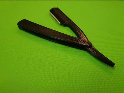 shavette straight razor comrademax 3d print model - Mito3D