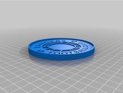 rangers fc 55 coaster tina-turnups 3d print model - Mito3D