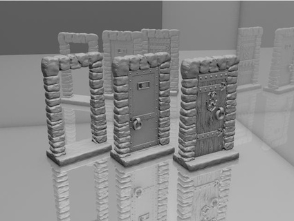 heroquest doors benkosma 3d print model - Mito3D