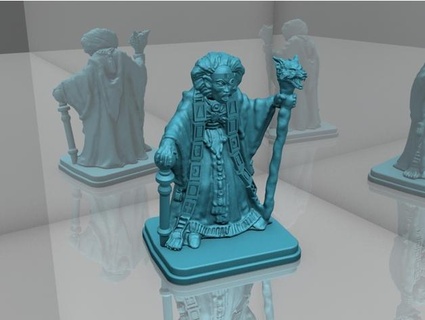 archmage - mage mirror elf quest benkosma 3d print model - Mito3D