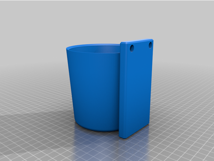 cup holder mount 8040 extrusion sim rig v20 shopguy10 3d print model - Mito3D