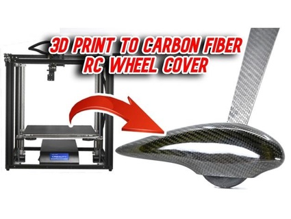 3d print carbon fiber rc airplane wheel cover roolaid  3d print model - Mito3D