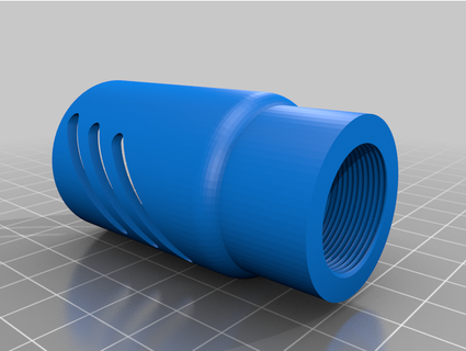 pequeña bozal freno paintball barriles ayxman 3d print model - Mito3D