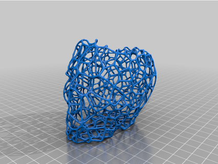 Voronoi kafatası dolma kalem Kulp destek silentsw0rd 3d print model - Mito3D