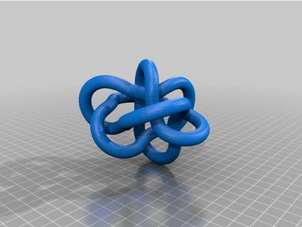 matematiksel düğümler 8 geçişler hıristiyan tarla evi 3d print model - Mito3D