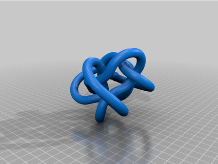 matematiksel düğümler 10 geçişler hıristiyan tarla evi 3d print model - Mito3D