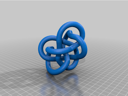 matematiksel düğümler 10 geçişler hıristiyan tarla evi 3d print model - Mito3D