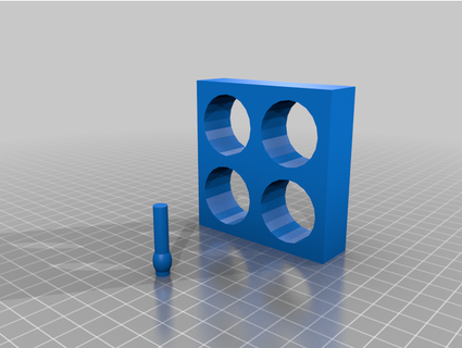 schwebend Tube Gestell 50ml Röhren Herunterladbare Labore 3d print model - Mito3D