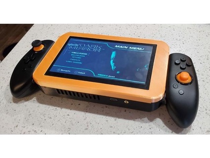 DIY rétro portable jeu console v2 dossiers ajoutée HDMI externe micro sd spectaculaire 3d print model - Mito3D