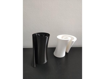 Kurve Vase Pflanzen 3d print model - Mito3D