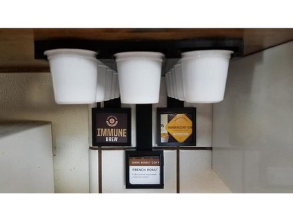 k-cup cabinet holder label display ssweatherbee 3d print model - Mito3D
